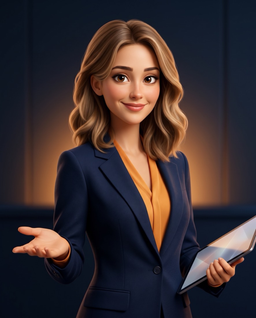Eva, en illustration 3D.