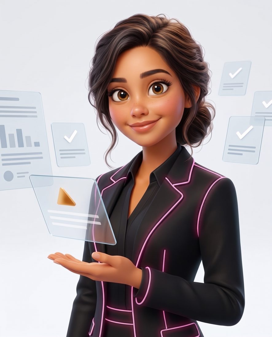 Nova, en illustration 3D, retient un avis marqué d’un triangle d’alerte au lieu de le publier.